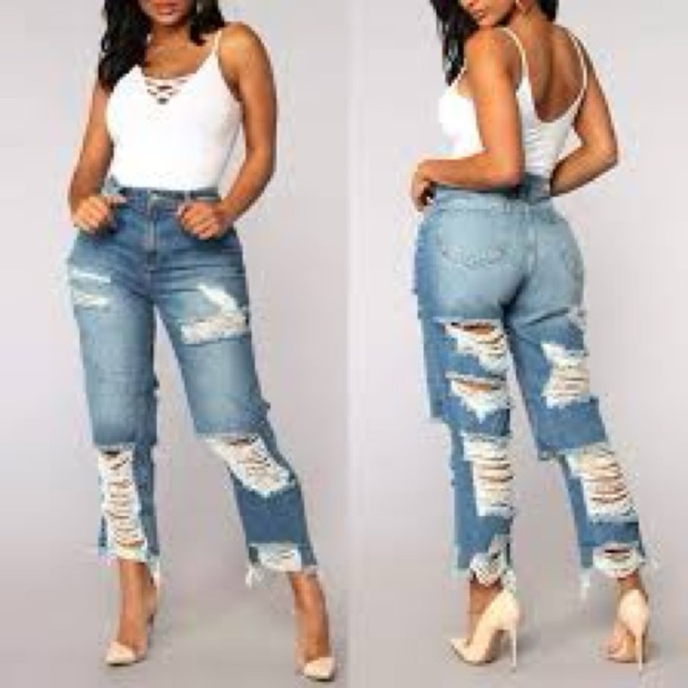 Fashion Nova Blue Denim Jeans